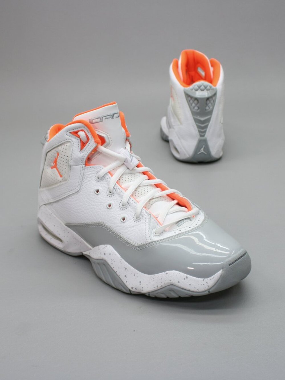 Nike Men's 9 Air Jordan B'Loyal White Orange Wolf Grey Shoes Sneakers 315317-118